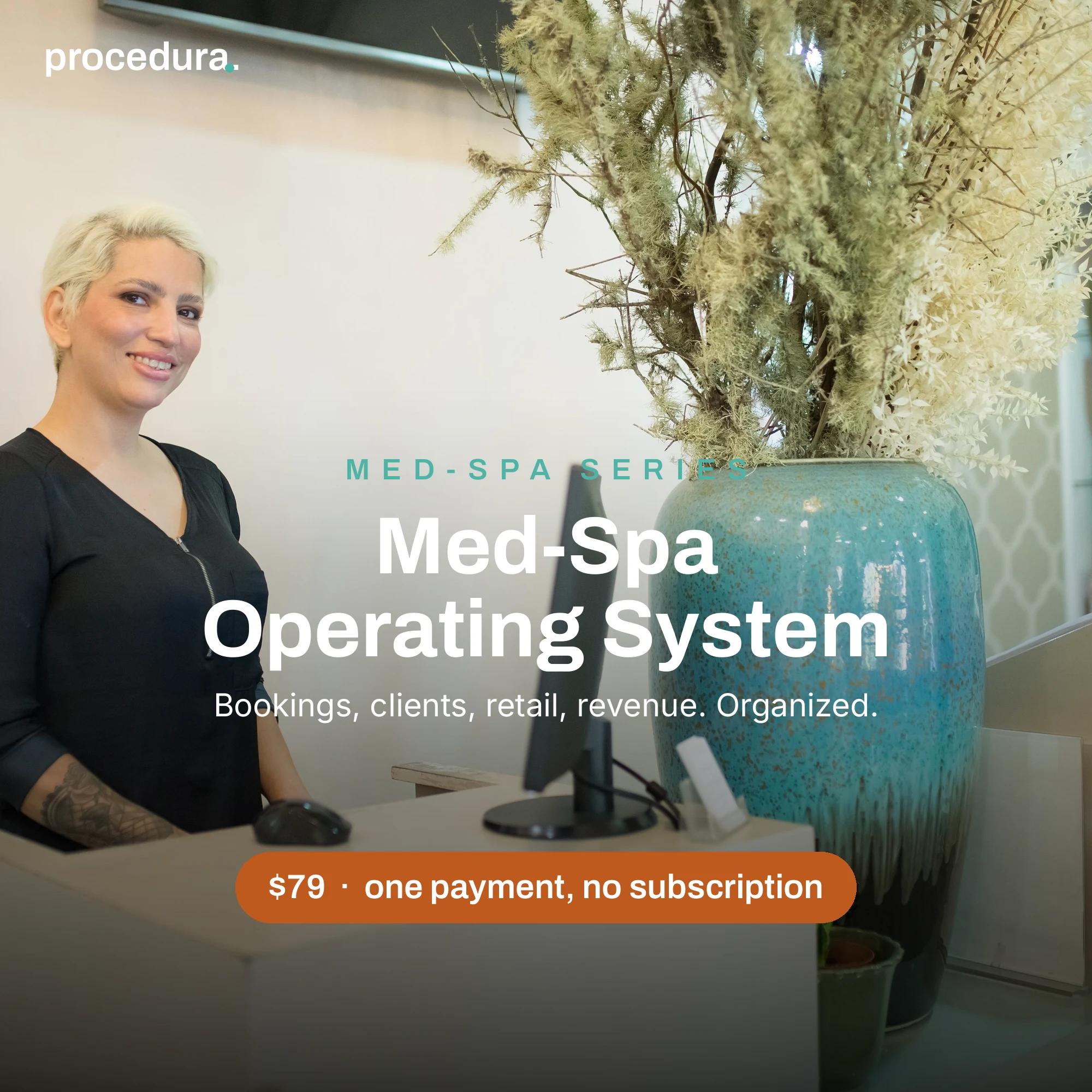 Med-Spa Operating System: five-tab spreadsheet operating system preview